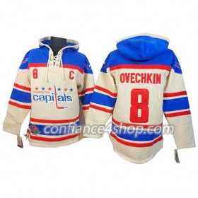 Adidas Maillot de Hockey Washington Capitals Alex Ovechkin 8 Cream Sawyer Chandails à capuchon - Homme